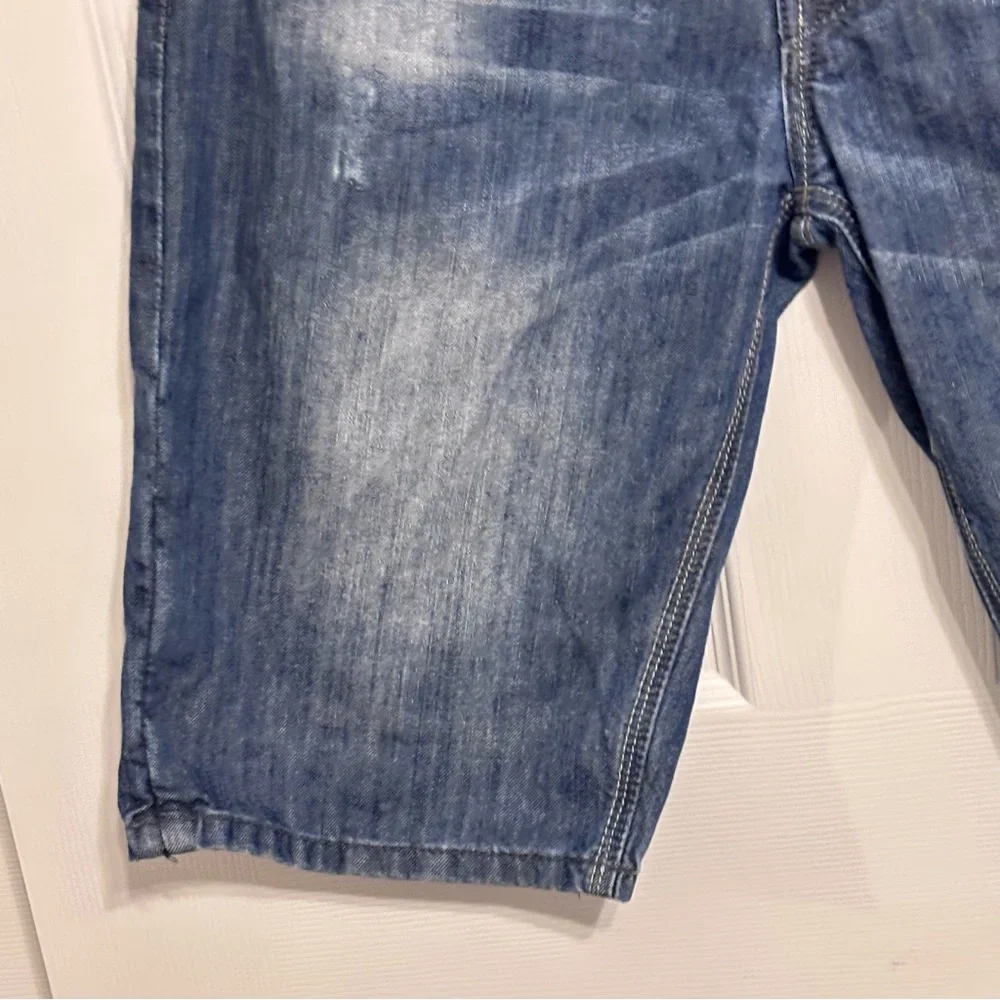 Original Denim Brand JVZ Men's Medium Wash Blue Denim Jeans Shorts Waist 31